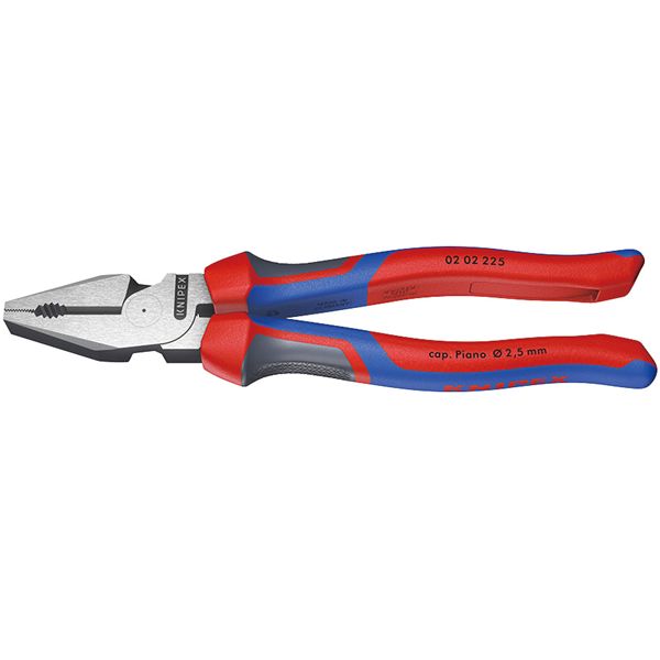 KNIPEX クニペックス 強力型ペンチ プラスチックコーティング 全長225mm 0202-225 【北海道・沖縄・離島配送不可】