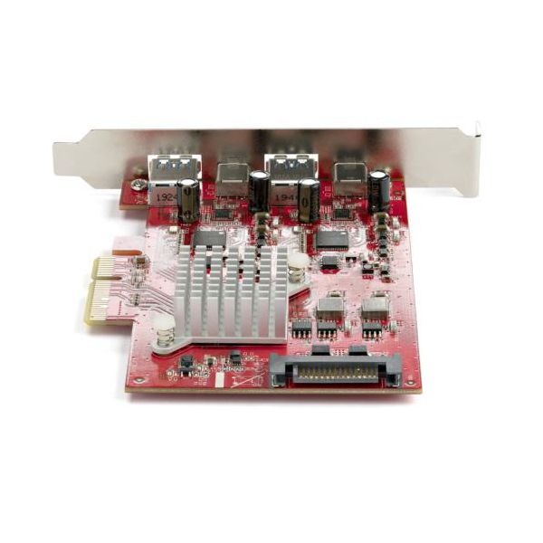 StarTech.com 4ポートUSB PCI Expressインターフェースカード レッド PEXUSB312A2C2V1個 【北海道・沖縄・離島配送不可】_1