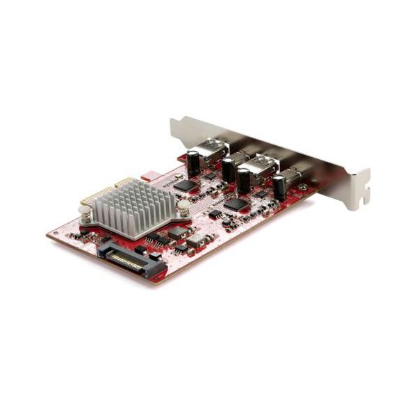 StarTech.com 4ポートUSB PCI Expressインターフェースカード レッド PEXUSB312A2C2V1個 【北海道・沖縄・離島配送不可】_3