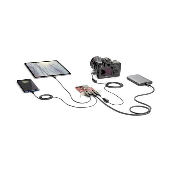 StarTech.com 4ポートUSB PCI Expressインターフェースカード レッド PEXUSB312A2C2V1個 【北海道・沖縄・離島配送不可】_5