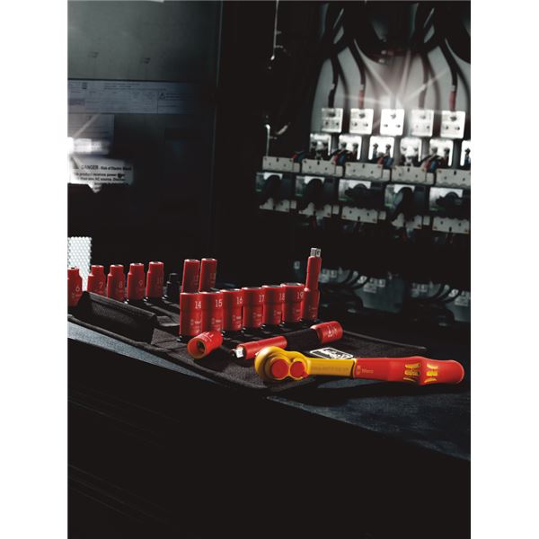 WERA ヴェラ 差込角3/8DR 17点組 絶縁 ソケットレンチ セット 004970 工具 ツール DIY 作業工具 道具 レンチ 【北海道・沖縄・離島配送不可】_2
