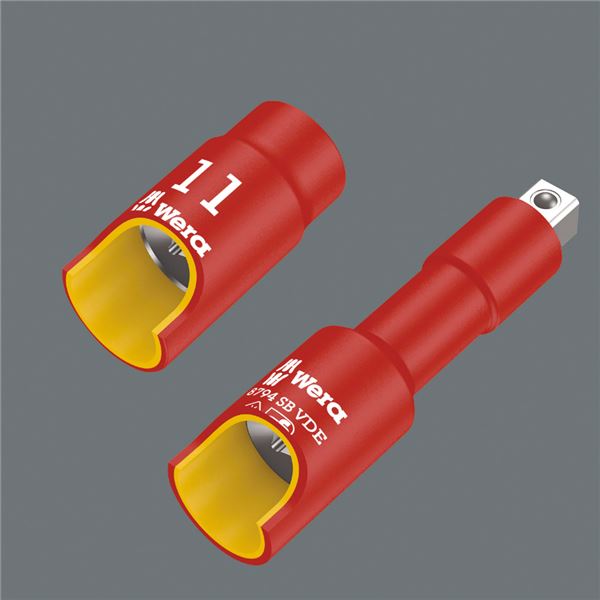 WERA ヴェラ 差込角3/8DR 17点組 絶縁 ソケットレンチ セット 004970 工具 ツール DIY 作業工具 道具 レンチ 【北海道・沖縄・離島配送不可】_4