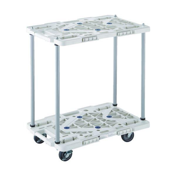 TRUSCO2段式ルートバン 600×400 ハンドル無 S付 白 MPK-6020S-W 1台 組立式の通販は