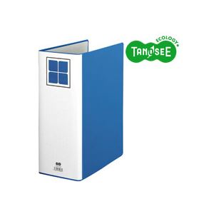 （まとめ）TANOSEE 片開きパイプ式ファイルE A4タテ 100mmとじ 青 10冊の通販は 13,834円