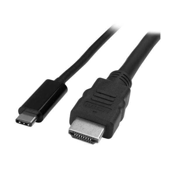 StarTech.com USB TypeC-HDMI変換アダプタケーブル USB Type-C（オス）-HDMI（オス） 2m4K／30Hz CDP2HDMM2MB 1本 【北海道・沖縄・離島配送不可】