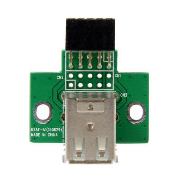 （まとめ） StarTech.com マザーボードピンヘッダー接続USB 2ポート増設変換アダプタ USB A（メス）×2-IDC10ピン（メス） USBMBADAPT2 1個 〔×3セット〕 【北海道・沖縄・離島配送不可】_1