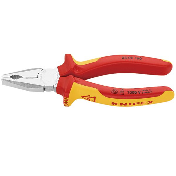 KNIPEX クニペックス 1000V絶縁ペンチ 全長160mm 0306-160 【北海道・沖縄・離島配送不可】