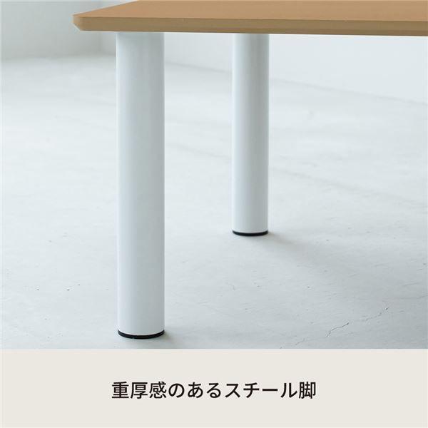 テーブル80(ナチュラル)〔幅80cm〕 机 ローテーブル ミニテーブル 木目 座卓 リビングテーブル センターテーブル子供部屋 勉強机 ヴィンテージ モダン 韓国インテリア 組立商品 NK-980 【北海道・沖縄・離島配送不可】_3
