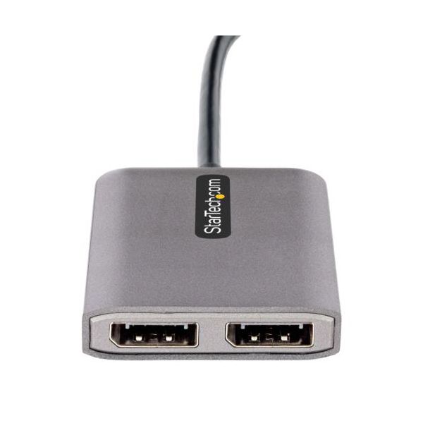 StarTech.com MSTハブ デュアルモニター対応 30cm USB C-Displayport スペースグレーMST14CD122DP 1個 【北海道・沖縄・離島配送不可】_1