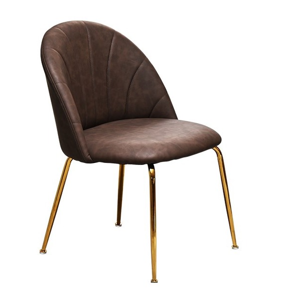 パーソナルチェア 約幅500mm ミルクティー スチールパイプ はっ水性 マーメイドレザーチェアー 組立品 リビング ダイニング〔代引不可〕〔代引不可〕