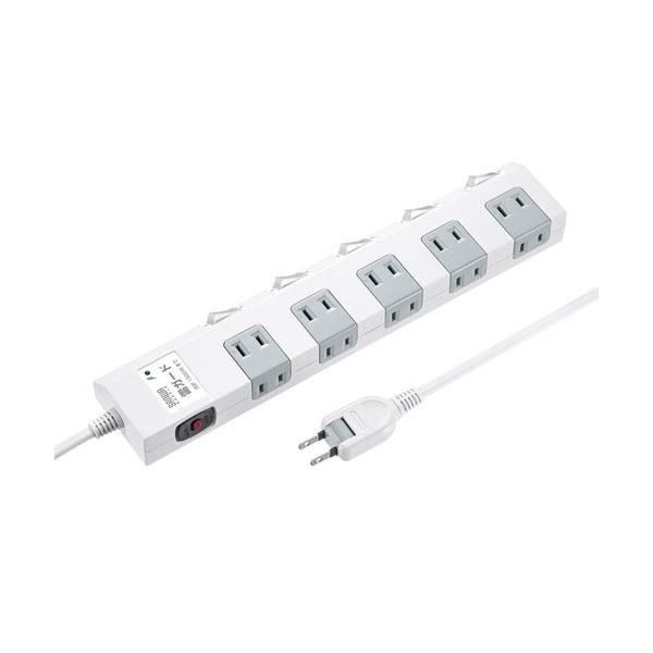 〔5個セット〕 サンワサプライ 節電タップ 1m TAP-SP2110SW-1X5の通販は 24,295円