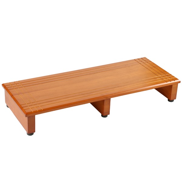 玄関踏み台／ステップ台〔大〕 木製 段差（高さ）調節機能付き 幅90cmの通販は