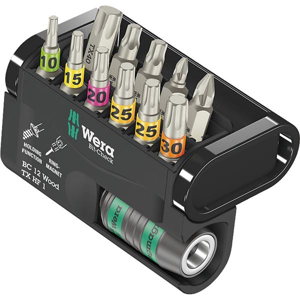 WERA ヴェラ 12本組 差込6.35mm 木工用 ビットセット 057435 工具 ツール DIY 作業工具 道具 【北海道・沖縄・離島配送不可】
