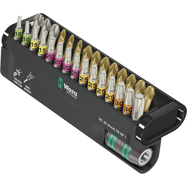 WERA ヴェラ 30本組 差込6.35mm 木工作業用 ビットセット 057436 工具 ツール DIY 作業工具 道具 【北海道・沖縄・離島配送不可】