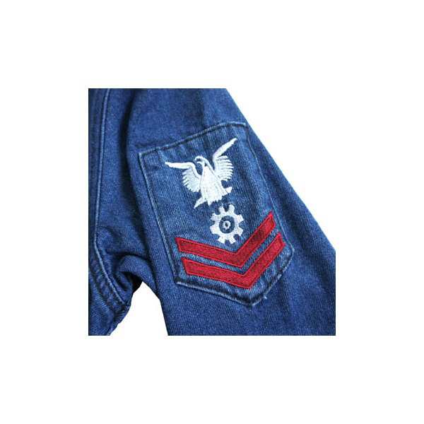 アメリカ軍 デニムジャケット/スーベニアジャケット 〔 36/Sサイズ 〕 JJ151YNE M デニム刺繍 〔 レプリカ 〕|au PAY マーケット アメリカ軍 デニムジャケット/スーベニアジャケット 〔 36/Sサイズ 〕 JJ151YNE M デニム刺繍 〔 レプリカ 〕|au PAY マーケット