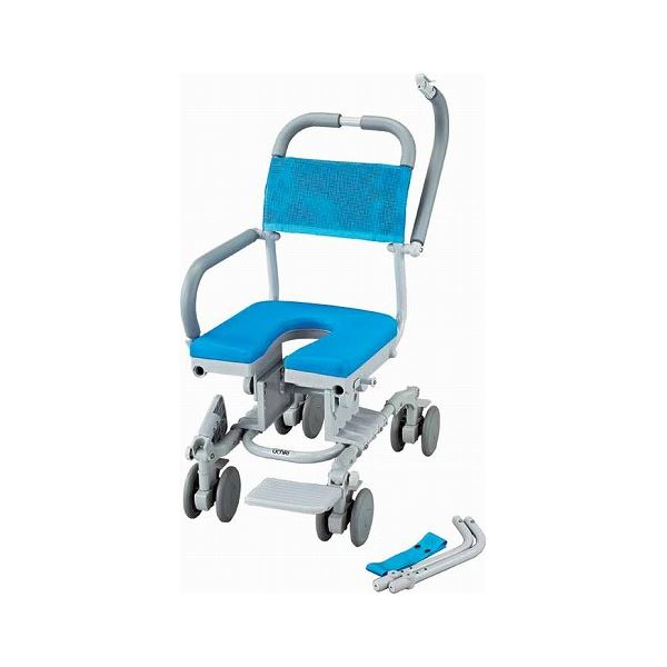 (法人様限定 代引き不可) シャワーラク 穴無シート SWR-101 ウチヱ (お風呂 椅子 浴用 シャワーキャリー 背付き 介護 椅子) 介護用品 法人様限定 代引き不可) シャワーラク 穴無シート SWR-101 ウチヱ (お