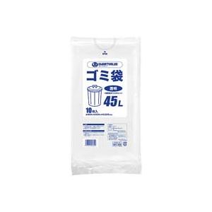 （業務用20セット）ジョインテックス ゴミ袋 LDD 透明 45L 10枚 N208J-45 【北海道・沖縄・離島配送不可】