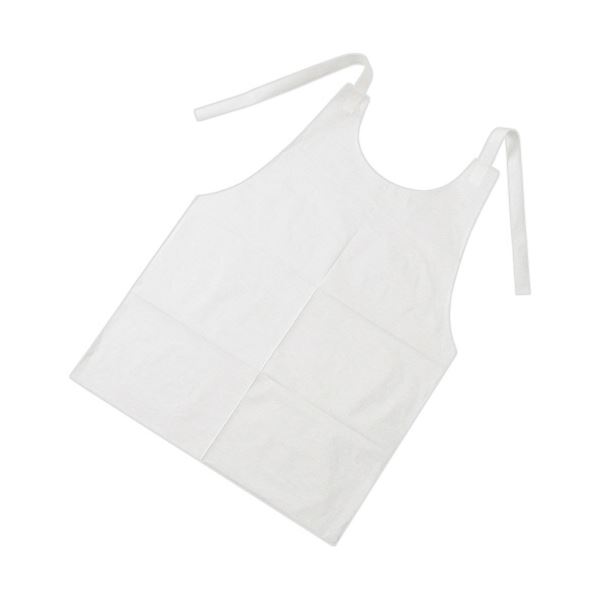 （まとめ） 紙エプロン M1パック（100枚） 〔×10セット〕 【北海道・沖縄・離島配送不可】