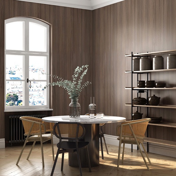 〔幅120cm〕2.5m巻 リメイクシート 壁紙 シール 人気ブラウンウッド ウォールデコシートWL-7019の通販は 5,966円