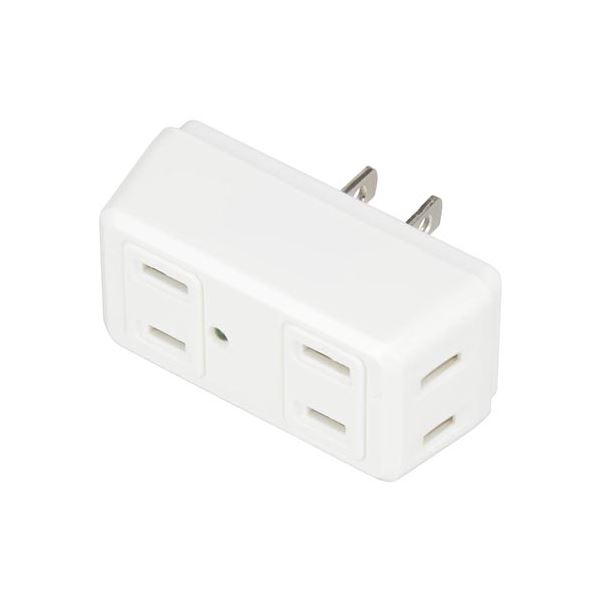 〔5個セット〕 YAZAWA 強力雷ガード付4個口クワトロタップ Y02HQK400WHX5 【北海道・沖縄・離島配送不可】