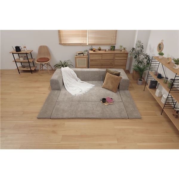 6段階に高さ調節できるダイニングこたつ〔スクット〕 105x80cm 4点