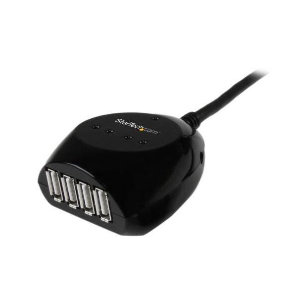 StarTech.com 4ポートハブ付 USB2.0アクティブ延長ケーブル 15m ブラック USB2EXT4P15M1本 【北海道・沖縄・離島配送不可】_3