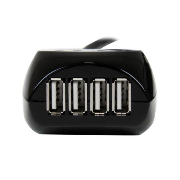 StarTech.com 4ポートハブ付 USB2.0アクティブ延長ケーブル 15m ブラック USB2EXT4P15M1本 【北海道・沖縄・離島配送不可】_4