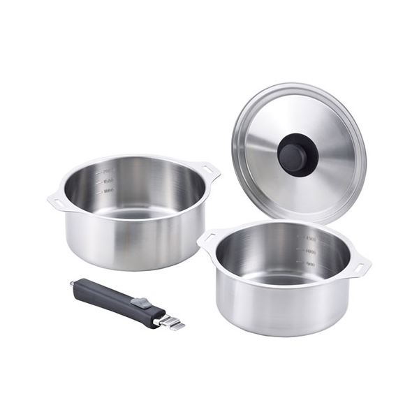 燕三 IH対応着脱式鍋18・20cmセット 22302408の通販は