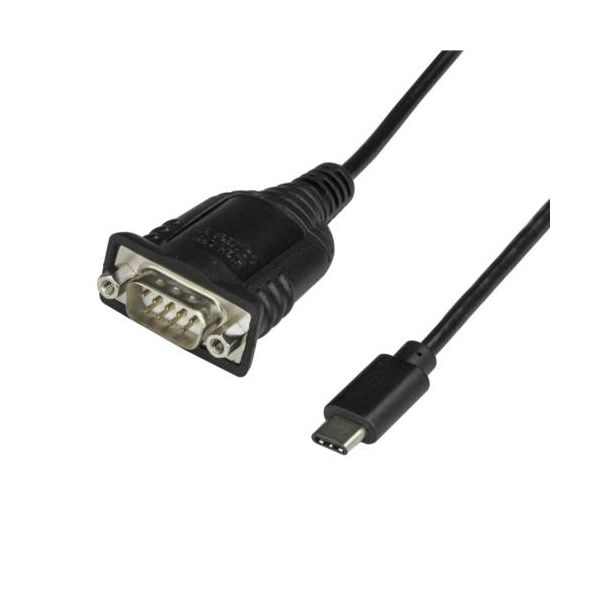 StarTech.com USB-C - シリアル（RS232C）変換アダプタケーブル 40cm ブラック ICUSB232PROC1本 【北海道・沖縄・離島配送不可】