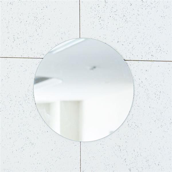 〔2個セット〕ミラーサークル40 ノンフレーム 鏡 姿見 高級感 壁掛け 韓国インテリア丸型 玄関 トイレ 洗面 オーバル ウォールミラー 業務用 NK-400の通販は 4,768円