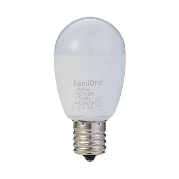 （まとめ） インターテクノロジー LED電球 ミニクリプトン形 E17口金 5.5W 5000K 昼白色 LDA6N-H-E17 1個 〔×3セット〕 【北海道・沖縄・離島配送不可】