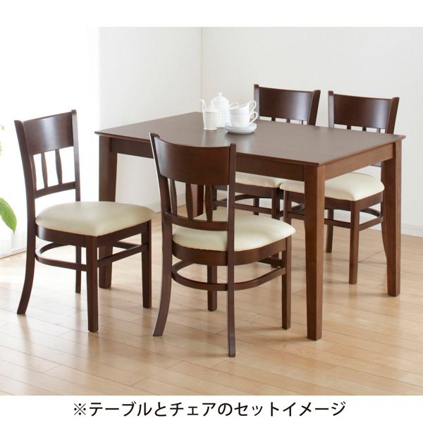 ダイニングチェアー2脚組マーチ ニューブラウン 完成品 【北海道・沖縄・離島配送不可】_3