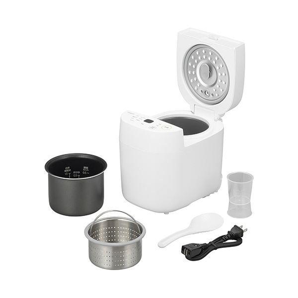 ツインバードマイコン炊飯ジャー 白米1.5合炊き／糖質カット0.5合炊き ホワイト RM-4547W 1台 【北海道・沖縄・離島配送不可】_1