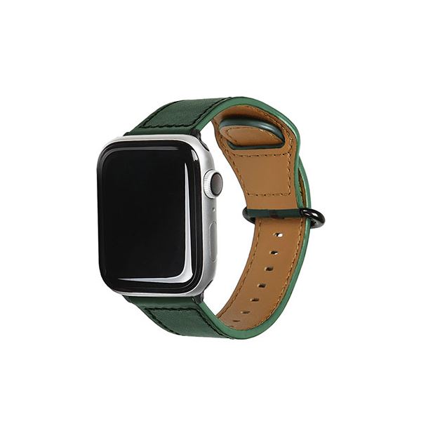 EGARDEN GENUINE LEATHER STRAP for Apple Watch 49/45/44/42mm Apple Watch用バンド ディープグリーン EGD20589AWの通販は 5,761円