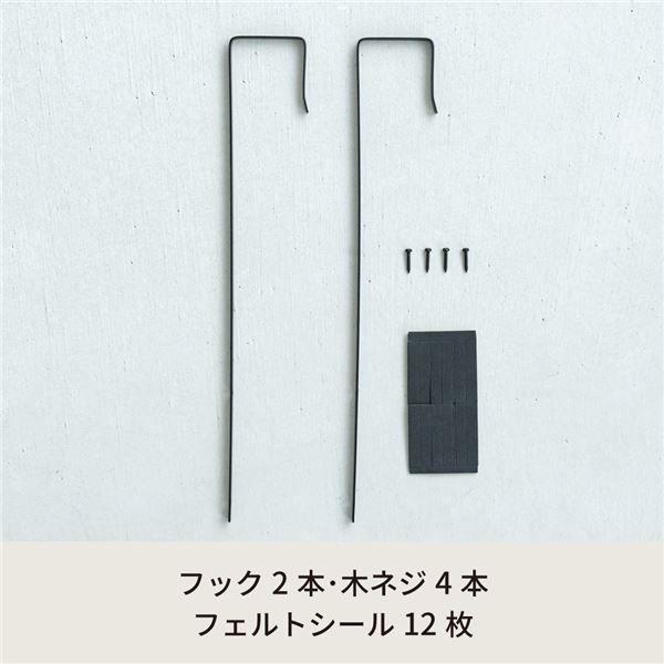 〔10個セット〕ドア掛けフック(ブラック/黒) アイアン DIY 省スペース ドアミラ ミラーフック 賃貸 ドアフック 業務用 NK-009 (ミラー別売り) 【北海道・沖縄・離島配送不可】_1