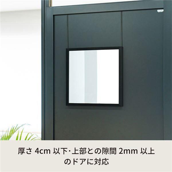 〔10個セット〕ドア掛けフック(ブラック/黒) アイアン DIY 省スペース ドアミラ ミラーフック 賃貸 ドアフック 業務用 NK-009 (ミラー別売り) 【北海道・沖縄・離島配送不可】_2