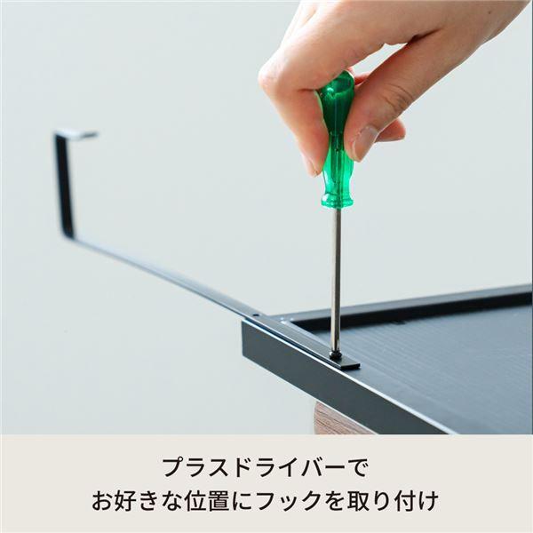 〔10個セット〕ドア掛けフック(ブラック/黒) アイアン DIY 省スペース ドアミラ ミラーフック 賃貸 ドアフック 業務用 NK-009 (ミラー別売り) 【北海道・沖縄・離島配送不可】_4