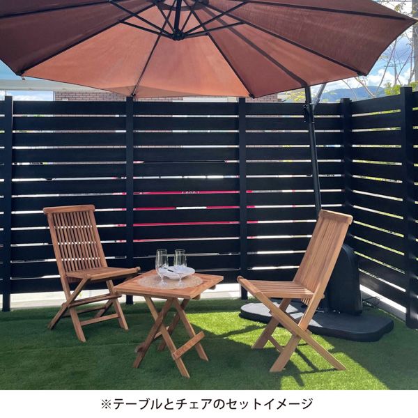 チークチェア2脚組 折りたたみ式 完成品 【北海道・沖縄・離島配送不可】_2