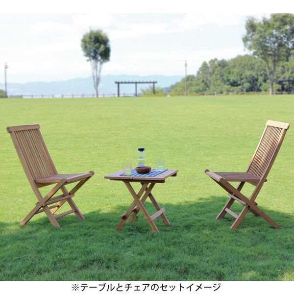 チークチェア2脚組 折りたたみ式 完成品 【北海道・沖縄・離島配送不可】_3