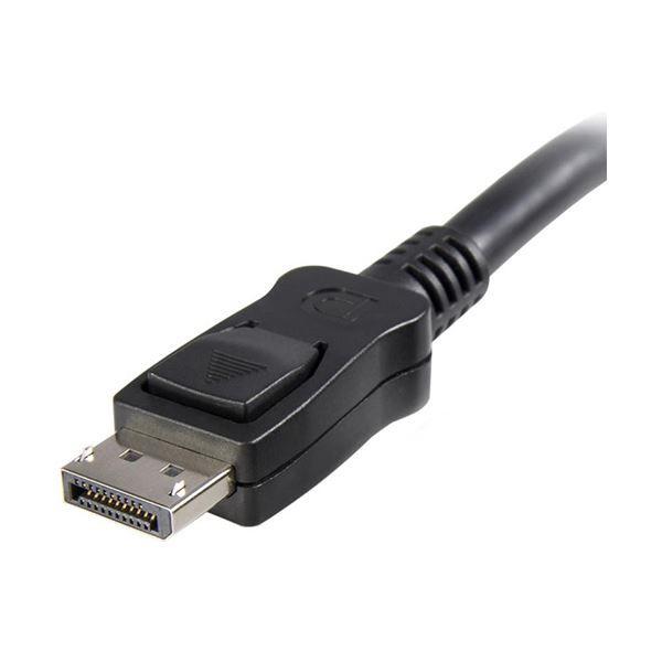 StarTech.com ラッチ付きDisplayPort1.2ケーブル ブラック 5m オス／オス 4K対応 DISPL5M1本 【北海道・沖縄・離島配送不可】_1