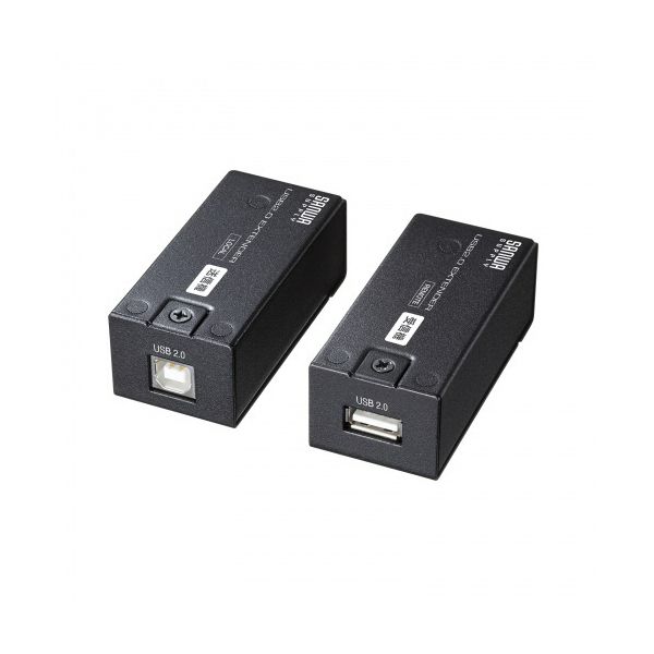 サンワサプライ USB2.0エクステンダー（150m延長・1ポート）送受信機セット USB-EXSET5 1台 【北海道・沖縄・離島配送不可】