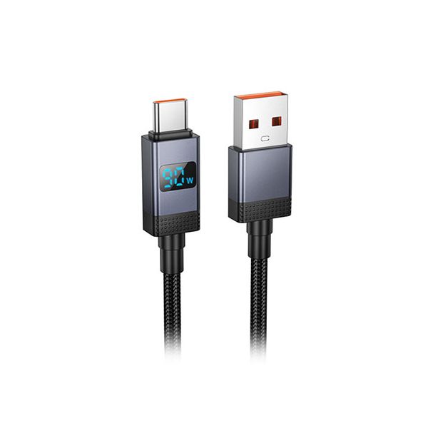 〔5本セット〕 hoco. X118 デジタルディスプレイType-Cケーブル リアルタイム電力表示できる USB2.0対応 X118-AC-BKX5 【北海道・沖縄・離島配送不可】