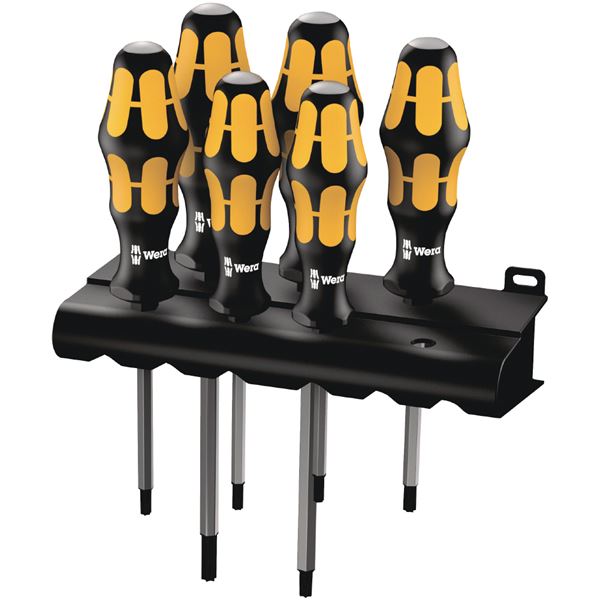 WERA ヴェラ 6点組 チゼル トルクスドライバーセット TX15・20・25・27・30・40 024410 工具 ツール DIY 作業工具 道具 【北海道・沖縄・離島配送不可】
