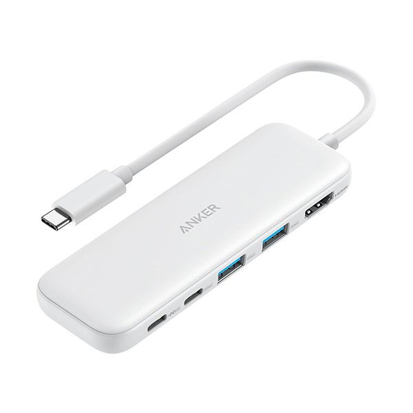 （まとめ） アンカージャパン ANKER 332 USB-Cハブ（5-in-1 PD100W対応） ホワイト A8355021 1個 〔×2セット〕 【北海道・沖縄・離島配送不可】