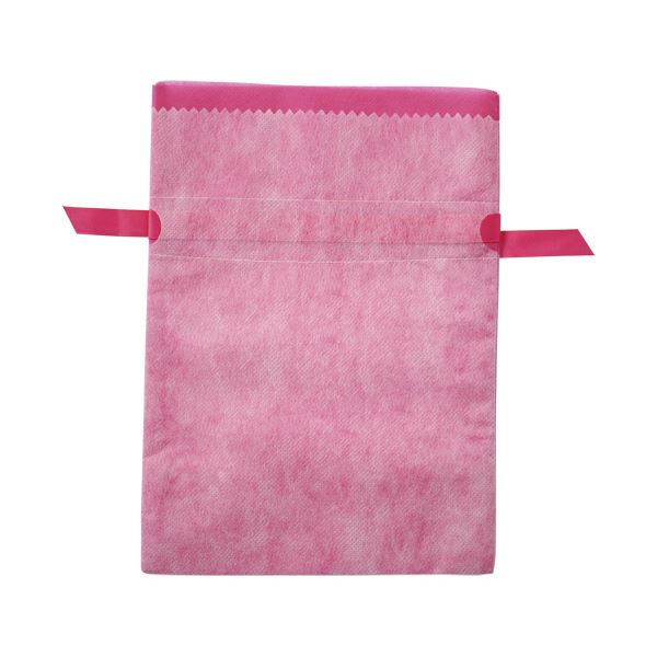 （まとめ）店研創意 ストア・エキスプレス 不織布リボン付きギフトバッグ ピンク 19×27.5×10cm 1パック(10枚)〔×5セット〕の通販は 8,977円