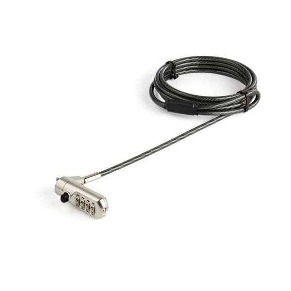 StarTech.com ノートパソコン盗難防止セキュリティワイヤーロック 2m Nano Saverスロット対応 ダイヤル錠LTLOCKNANO 1個 【北海道・沖縄・離島配送不可】