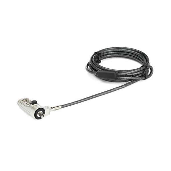 StarTech.com ノートパソコン盗難防止セキュリティワイヤーロック 2m Nobel Wedgeスロット対応 ダイヤル錠LTLOCKNBL 1個 【北海道・沖縄・離島配送不可】