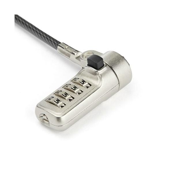 StarTech.com ノートパソコン盗難防止セキュリティワイヤーロック 2m Nobel Wedgeスロット対応 ダイヤル錠LTLOCKNBL 1個 【北海道・沖縄・離島配送不可】_1