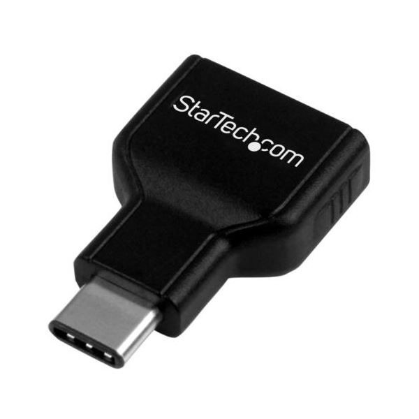 （まとめ） StarTech.com USB3.0準拠変換コネクタ TypeC（オス）-A（メス） ブラック USB31CAADG 1個 〔×3セット〕の通販は