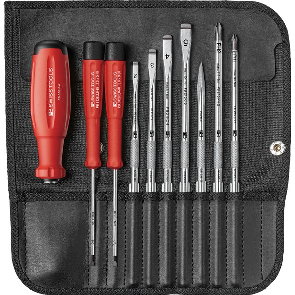 PB SWISS TOOLS ピービースイスツールズ 9本組 差替式ドライバーセット 38215.IND 【北海道・沖縄・離島配送不可】 12,219円